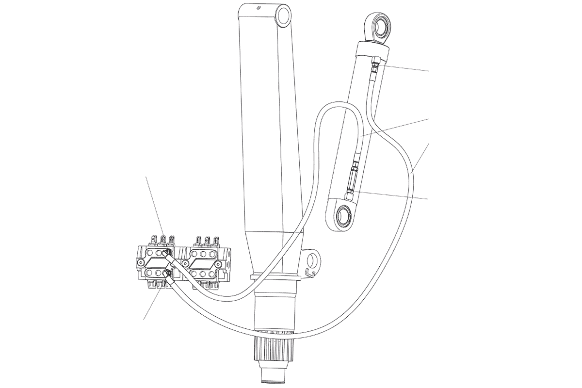Схема деталировки Гидросистема колонны СФ-65Л