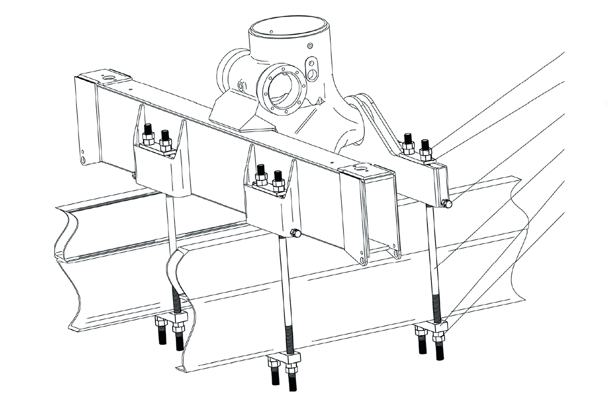 Схема деталировки Крепление манипулятора СФ-65