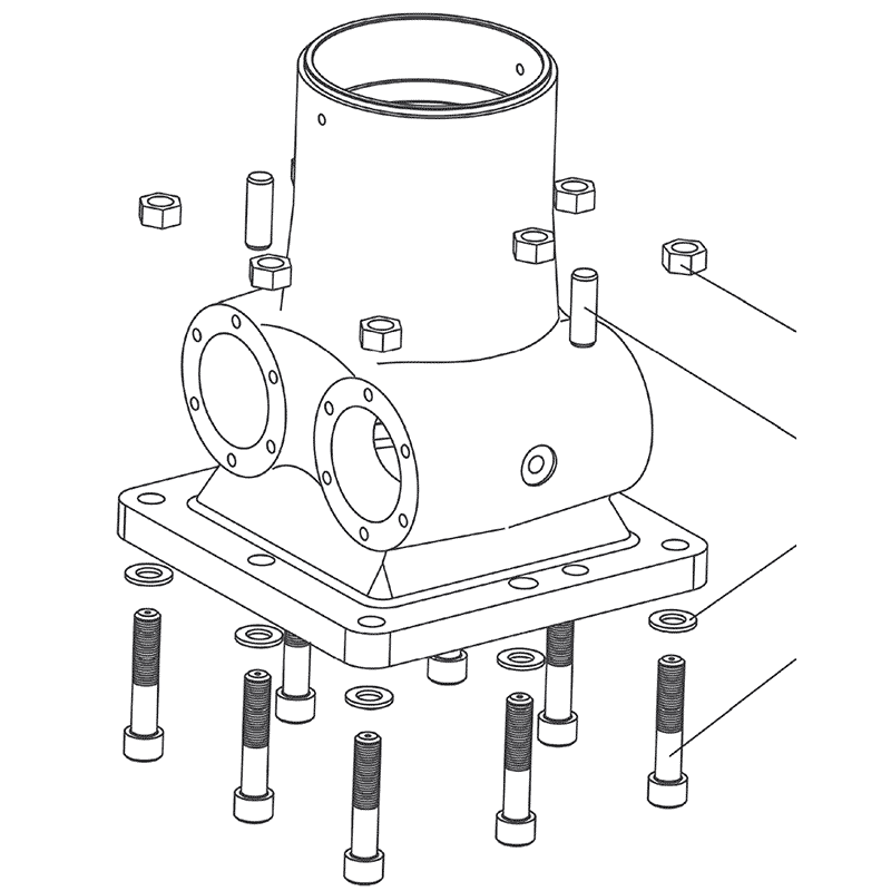 Схема деталировки Крепление манипулятора СФ-75Л, СФ-75ЛТ