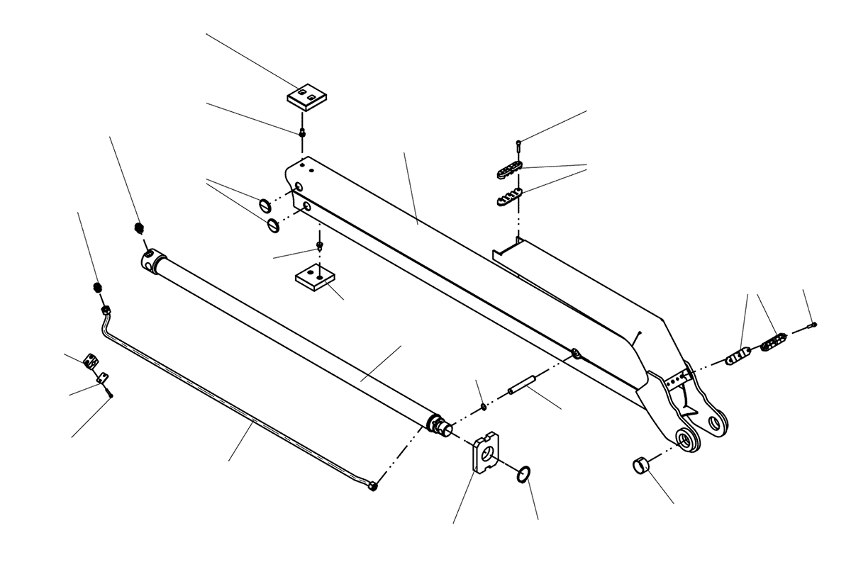 Схема деталировки Телескопическая стрела VC8L