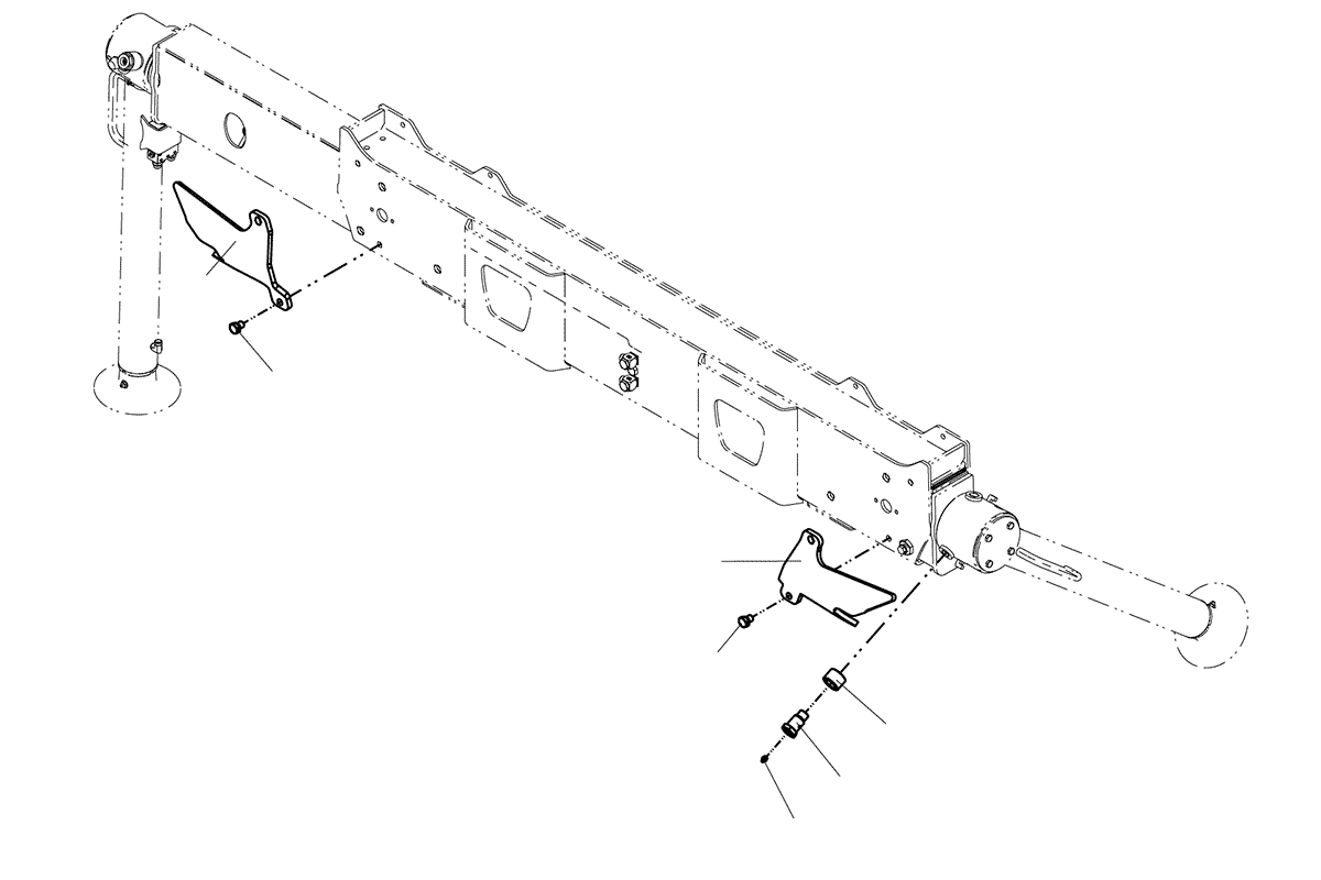 Схема деталировки Аутригер - опорный цилиндр AS45 VM10L74/86/M