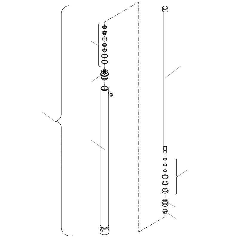 Схема деталировки Цилиндр телескопической стрелы VM10L74/86/M (231107400036-231107400997)