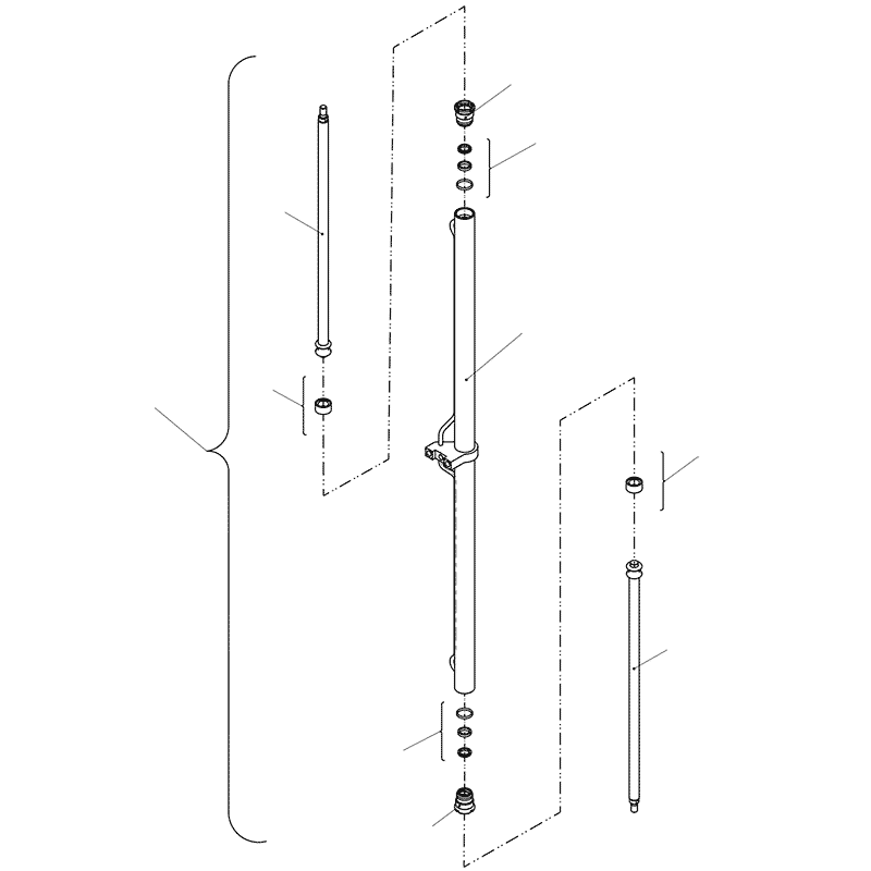 Схема деталировки Цилиндр выдвижения аутригера VM10L74/86/M