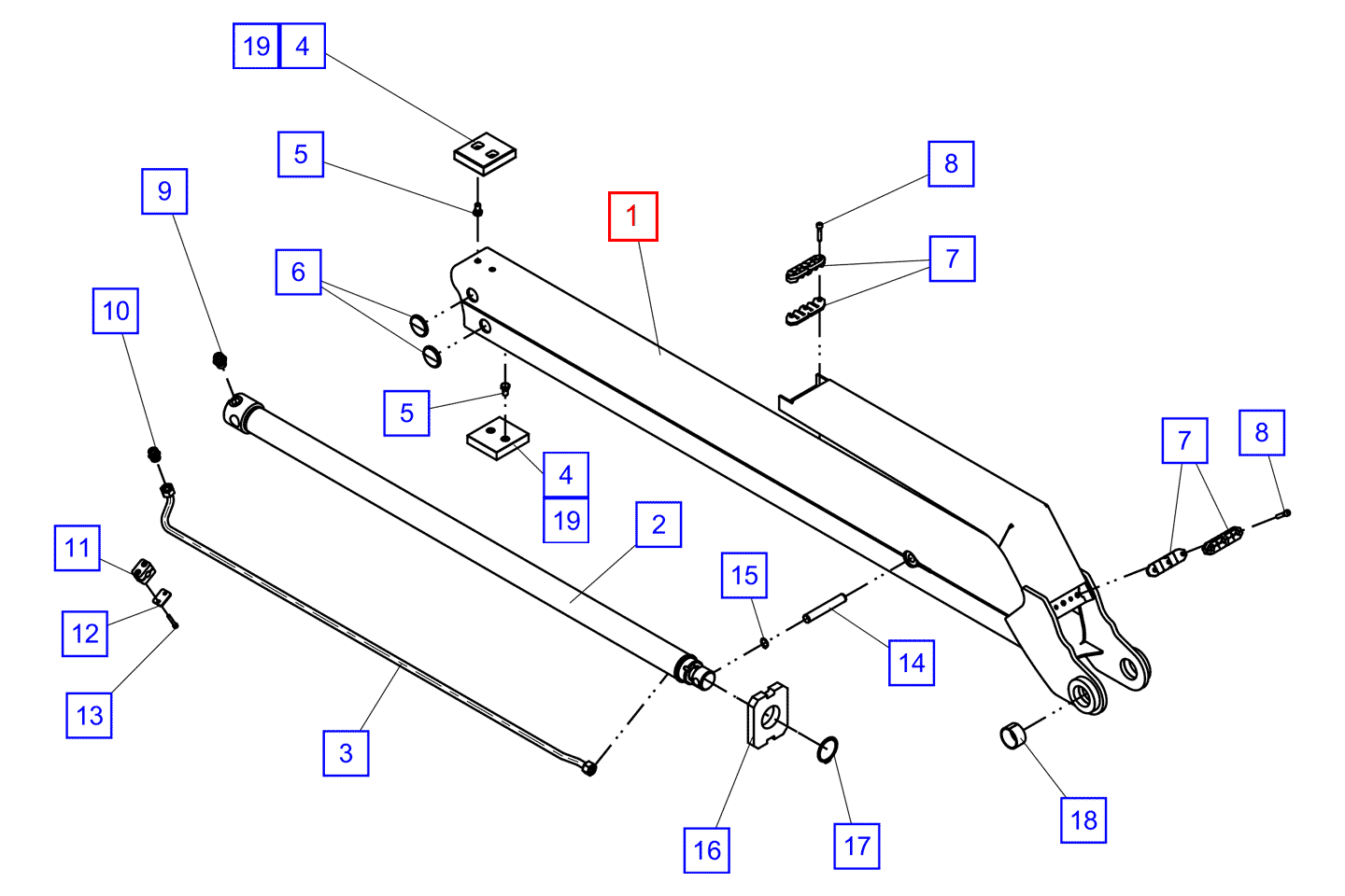 Телескопическая стрела YPM_TECL1